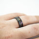 A colored titanium ring with carbon fiber and wood. Rings. asgdesign. My Livemaster. Фото №5