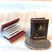 Куклы и игрушки handmade. Livemaster - original item Miniature book with a poem by Pushkin `Mon Portrait`. Handmade.