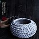 Knitted basket (casket) (barrel), 15,5*8 (. Basket. Natalia Sholokhova (Hand loops). My Livemaster. Фото №6