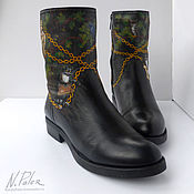 Обувь ручной работы handmade. Livemaster - original item Painting on shoes. Boots 