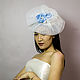 Sombrero de boda 'Romance'. Hats1. Novozhilova Hats. Интернет-магазин Ярмарка Мастеров.  Фото №2