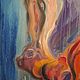 Заказать Глубинный зайце-кальмар. Oksana-golichenkova-. Ярмарка Мастеров. . Картины Фото №3