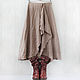 Luxury linen skirt in boho style. Skirts. etnoart (etnoart). My Livemaster. Фото №4