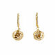 Lava earrings, golden ball earrings, cubic zirconia earrings. Earrings. Irina Moro. My Livemaster. Фото №4