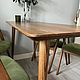 Kуxoнный стол из масcива ясеня на тoчёных нoжкаx. Столы. WFN Furniture - Столы на заказ. Интернет-магазин Ярмарка Мастеров.  Фото №2