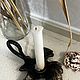 Order Forged candlestick with a handle on a sheet. Kovanye izdeliya Askalon (Aleksej) (askalonkovka). Livemaster. . Candlesticks Фото №3