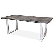 Для дома и интерьера handmade. Livemaster - original item Solid wood table, JIVAN platinum silver Large. Handmade.