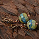 Praline Earrings Murano Glass Bronze. Earrings. fiery-tale lampwork (fiery-tale). Online shopping on My Livemaster.  Фото №2