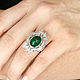 6.85cts Estate Colombian Emerald Cabochon & Diamond Cocktail Ring 18k-. Rings. JR Colombian Emeralds (JRemeralds). Online shopping on My Livemaster.  Фото №2