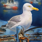 Картины и панно handmade. Livemaster - original item Pictures: Seagull. Original. Pastel.. Handmade.