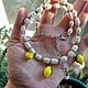 Заказать Жемчужное колье "Лимонный фреш". Украшения PowerStones (powerplastic). Ярмарка Мастеров. . Чокер Фото №3