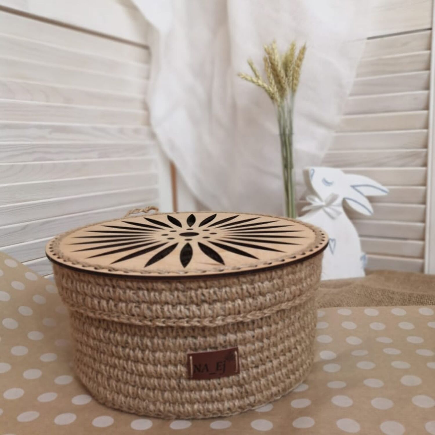 Корзина из джута в интернет-магазине на Ярмарке Мастеров | Корзины ...