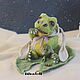 Teddy Animals: Biggie the Frog. Teddy Toys. Irina Fedi Toys creations. My Livemaster. Фото №5