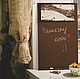 Меловая доска на кухню "Люблю кофе", Доски для заметок, Москва,  Фото №1
