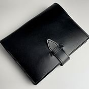 Канцелярские товары handmade. Livemaster - original item A5 undated diary made of genuine A5 leather on rings. Handmade.