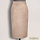 The skirt is straight 'Neonila' from straight. leather/suede (any color). Skirts. Elena Lether Design. My Livemaster. Фото №4