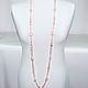 Delicate long necklace with natural rose quartz. Beads2. naturalkavni. My Livemaster. Фото №4