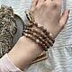Мала из беломорита с Дзи Лотос. Бусы. Van-Zaam jewelry. Ярмарка Мастеров.  Фото №5