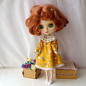 Лиза. Текстильная интерьерная кукла- блондинка с длинными волосами