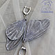 Purple Dawn Leather Butterfly Earrings. Earrings. medwedkoLeather. My Livemaster. Фото №6