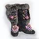 Order Felted high boots. wool gifts. Livemaster. . High Boots Фото №3