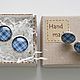 Set for two Cell blue. Jewelry Sets. Linda (LKdesign). My Livemaster. Фото №6