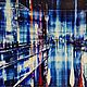 Order Large picture horizontal picture 60 by 100 cm blue picture. paintmart (oikos). Livemaster. . Pictures Фото №3