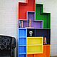 Заказать Стеллаж "Tetris color". Древотрожка (drevotrozhka). Ярмарка Мастеров. . Подставки Фото №3