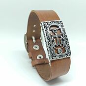 Украшения handmade. Livemaster - original item Regalise bracelet: leather with 925 HA0019-2 silver insert. Handmade.