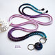 Order Thin belt rope made of beads with fluorite and amethyst lilac. gershman. Livemaster. . Belt Фото №3