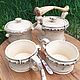 Set of teapot, 2 cups, sugar bowl. Dinnerware Sets. Ceramist_mamontov. Online shopping on My Livemaster.  Фото №2