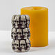 Silicone molds for candles 'Cylinder with skulls», Form, Shahty,  Фото №1