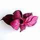 Hair Clip Flower for Hairstyle Magento Lingonberry Dark Pink Fuchsia. Hairpins. De-Si-Re. Online shopping on My Livemaster.  Фото №2