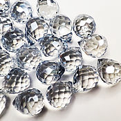 Материалы для творчества handmade. Livemaster - original item Beads drops 10/8 mm Gray 1 piece briolettes. Handmade.