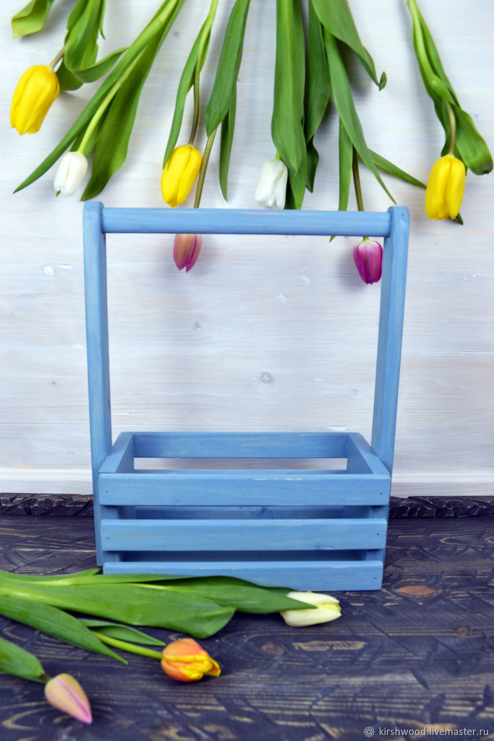 Ящики: Ящик для цветов купить в интернет-магазине Ярмарка Мастеров по ...