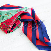 Аксессуары handmade. Livemaster - original item Italian silk handkerchief made of Gucci V. Accornero fabric. Handmade.