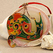 Украшения handmade. Livemaster - original item Funny snail. Jewelry set. Handmade.
