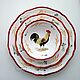 Order Painted porcelain table Set Rustic rooster. ArtFlera (artflera). Livemaster. . Tea & Coffee Sets Фото №3