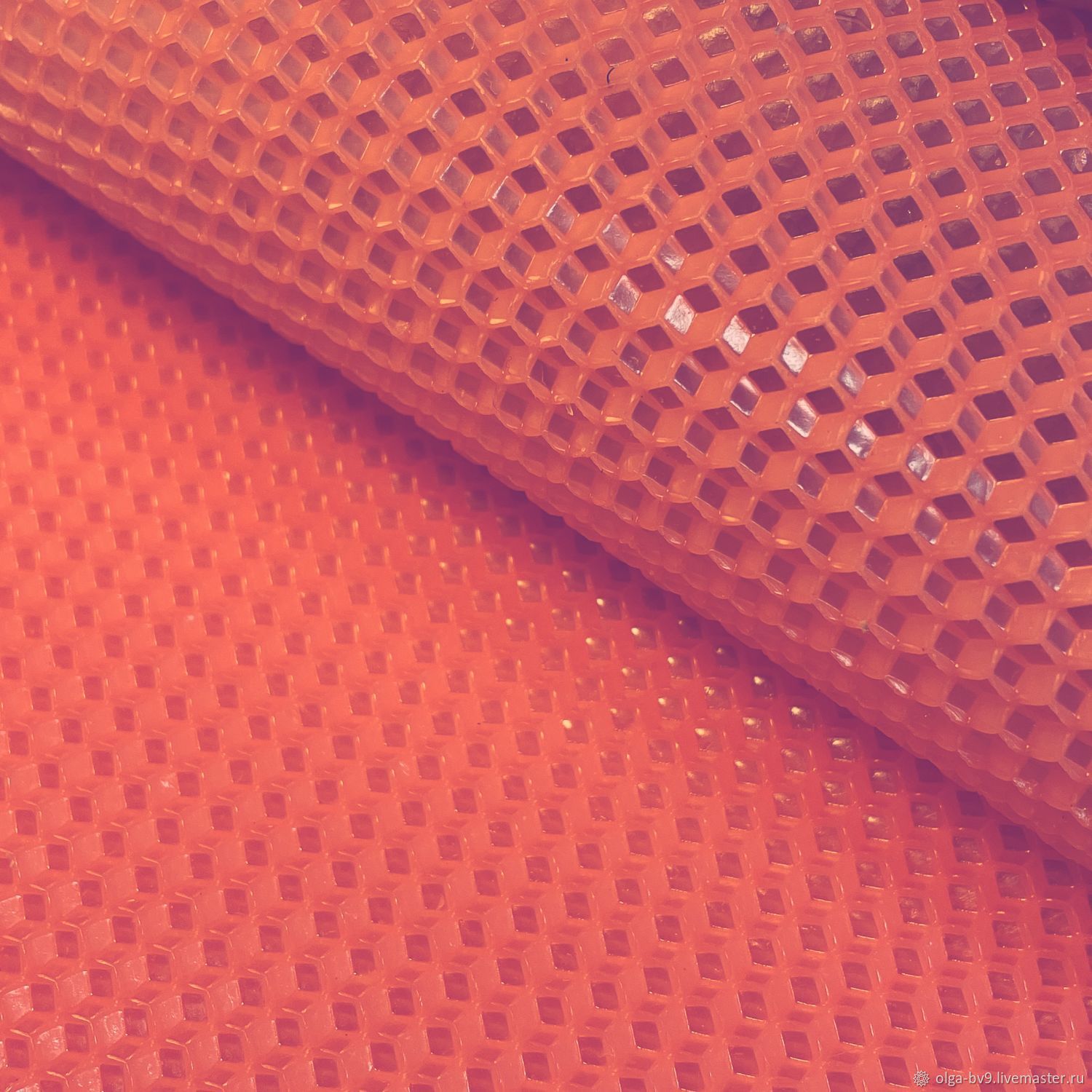 Вощина для свечей, с медовым ароматом. Нежно розовая, тонкая в интернет ...