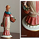 Заказать Винтаж: Девушка с корзинками цветов Tyche Capodimonte фарфоровая статуэтка. Kunst Galerie. Ярмарка Мастеров. . Статуэтки винтажные Фото №3