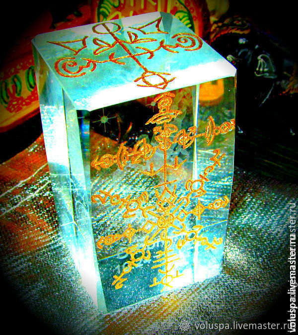 Cube-Stella 'I - Leader', crystal hand-engraved, Money magnet, Koshehabl,  Фото №1