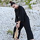 Copy of Black Linen Jumpsuit «Nadja». Jumpsuits & Rompers. mongolia. Online shopping on My Livemaster.  Фото №2
