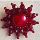 GARNET brooch Czech crystal,1960s,CZECHOSLOVAKIA,BEAUTY!!!. Vintage brooches. From USSR. Online shopping on My Livemaster.  Фото №2