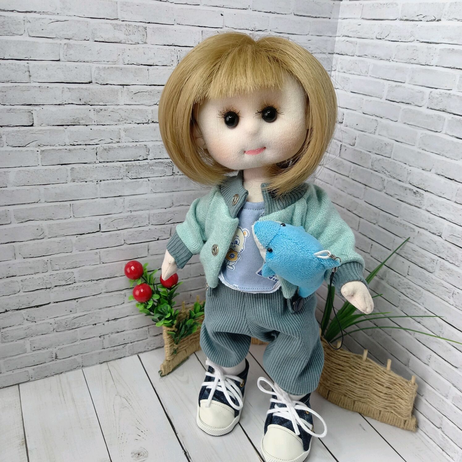 Текстильная кукла ручной работы, Куклы и пупсы, Ставрополь,  Фото №1