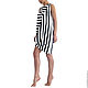 POSH striped asymmetric tunic dress sleeveless draped. Dresses. BB60 STUDIO (orchideaboutique). Online shopping on My Livemaster.  Фото №2