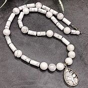 Украшения handmade. Livemaster - original item Necklace with pendant natural stone kakholong. Handmade.