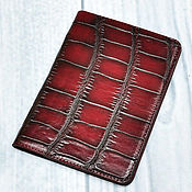 Сумки и аксессуары handmade. Livemaster - original item Passport cover, made of genuine crocodile leather!. Handmade.