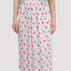 Order Skirt Blue White Pink Flamingo Midi/Maxi Length. Yana Levashova Fashion. Livemaster. . Skirts Фото №3