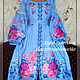 Dress embroidered 'Roses' Boho, Dresses, Slavyansk-on-Kuban,  Фото №1