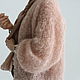 Пудровый кардиган из кид мохера. Кардиганы. The sweetest sweaters. Ярмарка Мастеров.  Фото №5